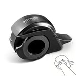 WEST BIKING Mini Invisible Bike Bell Aluminum Alloy Whale Shape Bicycle Thumb Bell MTB Road Bike Handlebar Bell for 22.2-31.8mm Handlebar Diameter