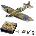 LinkMejor Spitfire Brushless 487mm Wingspan 2.4G 4CH 6-Axis Gyro One Key Aerobatics EPP RC Airplane Warbird Fixed Wing BNF/RTF