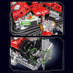 Mould King 10169 Motorized V12 Engine Building Blocks Assembly Toy Electric Motor Drive Bricks Kit 12-Cylinder Car Engine Model 3472+PCS Kids Toys Christmas Gifts