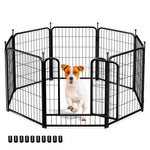 PawGiant Dog Playpen Designed for Indoor Use, Dog Pen with Rubber Pads for Small Medium Dogs Puppy Inside