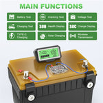 LinkMejor BM200 PRO 12V LED Car Battery Tester Monitor Head-Up Display Waterproof SOH SOC Charging Battery Capacity Analyzer Tools