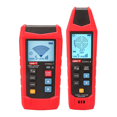 LinkMejor UT25CL-T Handheld Cable Locator 33KHz Signal Frequency 8V-480V Voltage Test LCD Display CAT III 480V for Underground Cable Path Tracing