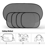 1/2/5PCS Portable Car Window Sunshade with Suction Cup Shade Universal Car Curtain Sun Shade Car Styling Covers Sun Visor
