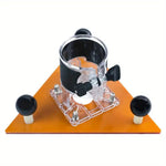 Woodworking Milling Groove Balance Board Flip Plate Trimming Machine Router Base Triangular Plate For Slotting And Chamfering