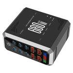 [GaN Tech] 660W 10-Port USB PD Charger 6USB-C+4USB-A QC 140W PD 3.1 Fast Charging Desktop Charging Station for iPhone 16 16 Pro 15 14 13 Pro Max for MacBook Pro for Airpods for Apple Watch  for iPad