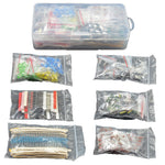 1390PCS 6 Kinds of Electronic Component Packages Resistor Electrolytic Capacitor LED Light-emitting Diode Triode Ceramic Chip Capacitor Package