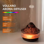 Household Humidifier USB Colorful Simulation Flame Aromatherapy Machine Bedroom Remote Control Air Purification Humidification