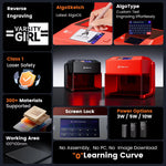 [EU/US/BR Direct]AlgoLaserPIXI 5W Laser Engraver Smart Safe Simple with Height Adjustable Fully Enclosed Cover Diy Desktop Portable Engraver Cutter