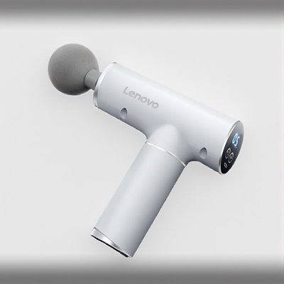 Lenovo Portable Lightweight N2 Fascia Gun 3200 RPM Massage Device with 6 Attachments and 5 Adjustable Speeds, 1800mAh Battery for Muscle Relaxation