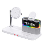 C09 15W 5-in-1 Magnetic Wireless Charger with RGB Light Rigital Display Fast Wireless Charging Stand for Smart Phones for iPhone 17 17 Pro 16 15 Pro Max for Samsung Galaxy Pura 80 Ultra for Smart Watch for Airpods