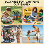Clear Black Toy Storage Bags 4-Pack Large Size x2 Extra Large Size x2 Large Size x4 Extra Large Size x4