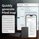 A3 AI Voice Recorder 64GB AI ChatGPT-4 Intelligent Voice Recorder Audio App Phone Call Record Transcribe Summarize Voice to Text conversion Device