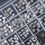 240PCS 24 Models Micro USB Connector Socket Jack USB Connectors USB Female Box Set for MP3 Gaming Console Cellular Phones