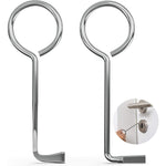 Universal Polished Metal Door Lock Picks Set 2pcs Touch Remote Control High-Quality Locksmith Tools Lock Picking Set