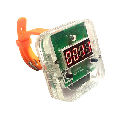 LinkMejor Digital Display Electronic Watch DIY Kit Random Color Silicone Strap for STEM Learning