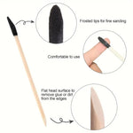50/100PCS Dual-Purpose Sanding Sticks Precision Frosted Tips Flat Head for Crafts Model Making Shaping Smoothing Finishing