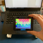 LinkMejor Thermal Imager with Advanced MLX90640 Sensor OV2640 Visible Light Camera Fusion Mode 3.5inch Screen Display