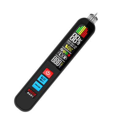 LinkMejor AVX1 Non-Contact Phase Sequene Tester LCD Display Voltage Detection Temperature Measurement Rechargeable Lithium Battery Lightweight Compact Electrical Testing Tool
