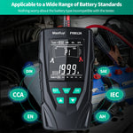 FY8912A Car Battery Tester 12V/24V 8V-36V Wide Voltage Range Lead-Acid AGM GEL EFB Diagnostic Tool