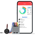 LinkMejor ESC90 90A Brushed ESC Full Waterproof App Programming with Brake Motor Electronic Speed Controller RC Car Touring Car/Buggies/Trucks/Rock Crawler Vehicles Models Parts