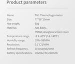 2Pcs Xiaomi DUKA Atuman TH1 Temperature Humidity Meter LCD Digital Thermometer Hygrometer Sensor Gauge Weather Station Clock Home Indoor Use