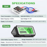 LinkMejor BM200 PRO 12V LED Car Battery Tester Monitor Head-Up Display Waterproof SOH SOC Charging Battery Capacity Analyzer Tools