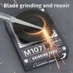 M107 Multi Function Grinder 6-Speed Control With 4 Interchangeable Abrasive Sheets Type-C Charging For Polishing Repairing Tweezers Pliers Blades