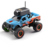LinkMejor 6407 6407-C RTR 1/64 2.4G RWD Mini FPV RC Car Wifi Camera Monitor Photos Videos VR App Control Built In Gyro LED Light Cruise Control Desktop Micro 3 Speed Off-Road Full Proportional Vehicles Models Toys