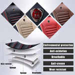 Universal Full Car Front Seat Mat Covers PU Leather Breathable Cushion Pad