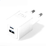 [GaN Tech] Vention FEQ 30W 2-Port USB PD Charger USB-A+USB-C PD3.0 QC3.0 PPS FCP AFC Apple2.4A Fast Charging Wall Charger Adapter EU Plug for iPhone 16 15 14 Pro Max for Samsung Galaxy Z Flip6 for Huawei Mate XT for Xiaomi MIX Fold4