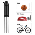 LinkMejor 150PSI Aluminum Alloy Air Pump High-Pressure Power Waterproof 106g Lightweight Mini Hand Pump for Bike Football Air Nozzle