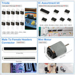 1780PCS Electronic Component Kit Ultimate Edition For UNOs R3 Breadboard Jumper Wires Resistors Capacitors Diodes Transistors PCB Boards Starter Kit