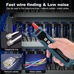LinkMejor WT1 Network Cable Tester RJ45 RJ11 Multifunction Open Short Circuit Finder Volume Adjustable Comfortable Wire Tracing Tool with Essential Accessories Included
