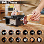 100W Mini Multi-Functional Table Saw Adjustable Speeds Portable Compact Electric Saw for Wood Plastic Acrylic Cutting DIY Crafting Projects Angle Cutting Tool