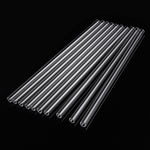 10Pcs 200x7x2mm Length 200mm OD 7mm 2mm Thick Wall Borosilicate Glass Blowing Tube Lab Factory School Home Tubes