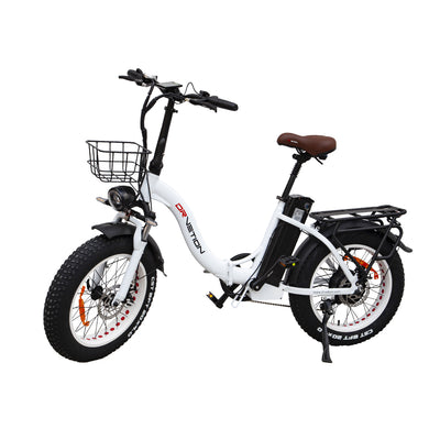 [USA DIRECT] DRVETION CT20 Electric Bike 48V 20AH Battery 750W Motor Recommended Top Speed 25KM/H 20*4.0inch Fat Tires 80-110KM Max Mileage 150KG Max Load Folding Electric Bicycle