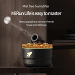 Volcanic Crack Light Artillery Air Humidifier Aromatherapy Diffuser 200ML Capacity Auto Shut-off Timer Silent Operation Dynamic Lighting for Home and Office