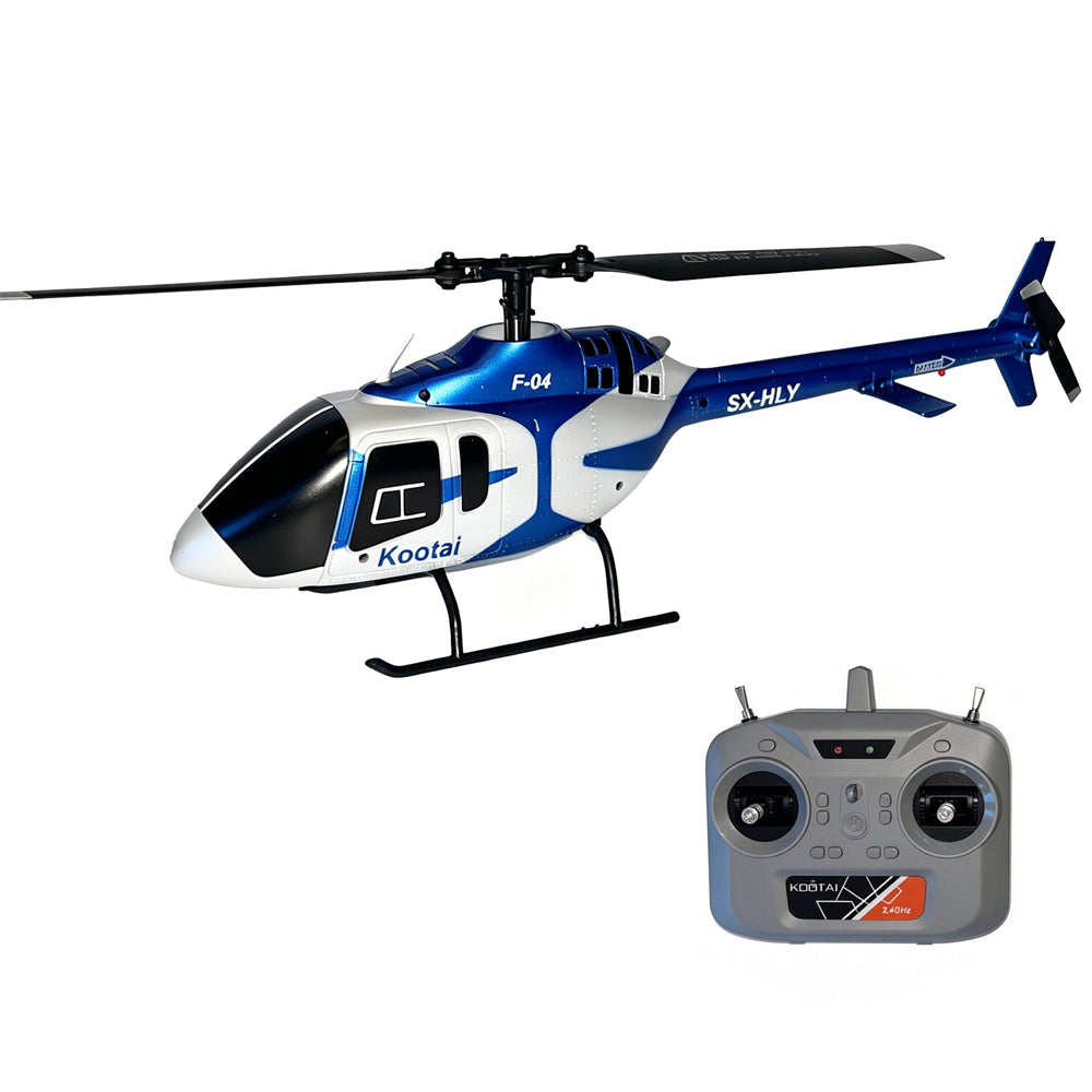 LinkMejor F04 Bell 206 2.4G 4CH 6-Axis Gyro Altitude Hold Single Rotor RC Helicopter RTF