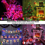 LinkMejor 5m~20m Smart RGBIC LED String Lights Music Sync IP68 Waterproof APP/Remote/Voice Control With Alexa/Google Christmas Decoration