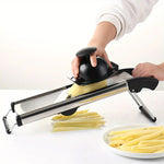 Multifunctional Vegetable Cutter Grater Food Slicer Adjustable Thickness for Cheese Fruits Vegetables Stainless Steel Food Cutter Slicer Dicer with Extra Brush for Kitchen