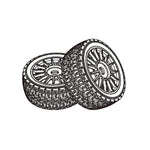 LinkMejor 7304 RC Car Original Parts Wheel Tire P73300A P73300B2