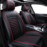 Universal Full Car Front Seat Mat Covers PU Leather Breathable Cushion Pad