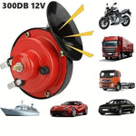 12V 300db Car Snail Horn Waterproof Tweeter High Pitch Car Electric Horn Universal For 12V Car Motorcycle Boat Truck Van