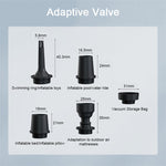 Cordless Air Pump Portable Electric Air Compressor Inflation & Deflation Pump with 5 Nozzles LED Light for Inflation Pool AirMattress Airbed Swimming Rings