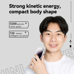 LinkMejor Mini Shaver Men's Electric Shaver Travel Portable Smart Type C Rechargeable Beard Shaver 5200 RPM High-speed Motor