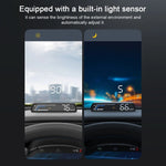 Car Digital Speedometer Head Up Display 4.6 Inch Screen RPM Water Temperature Voltage Fuel Consumption Turbo Pressure Engine Load Multifunctional Vehicle Meter