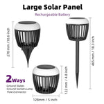 LinkMejor Solar Mosquito Killer Lawn Light Waterproof Outdoor Bug Zapper with UV Light 3 Modes Safe Design Mosquito Repellent Light