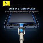 Baseus Tungston Gold Series 5A 100W Type-C to Type-C Cable Fast Charging Data Transmission Tinned Copper Core Line 1M Long for iPhone 15 15 Pro for Huawei Mate60 Pro for Xiaomi 14pro for Samsung Galaxy ZFlip4