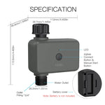 MOES Smart ZigBe Sprinkler Water Timer with 1 Outlet Rain Delay Filter Programmable Irrigation Timer Support Alexa Google Home
