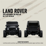 Z6761 1/43 2.4G 4WD for Land Rover 1993 110 Official Licensed Mini RC Car Rock Crawler Off-Road Climbing Pickup Truck LED Light Full Proportional Control Desktop Micro Vehicles Models Toys